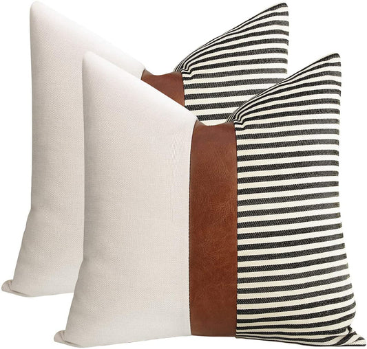 20X20 Linen Pillow Covers, Set of 2 - homecomforts1