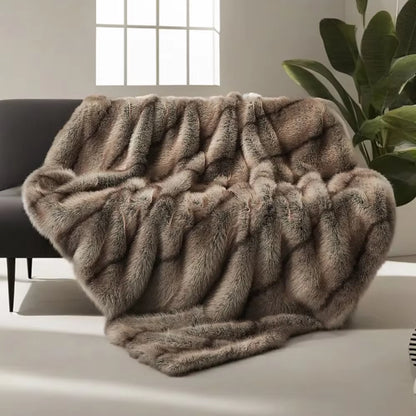 Luxury Faux Fur Blanket - homecomforts1