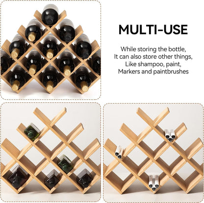 8+ Bottle Countertop Wine Rack - homecomforts1