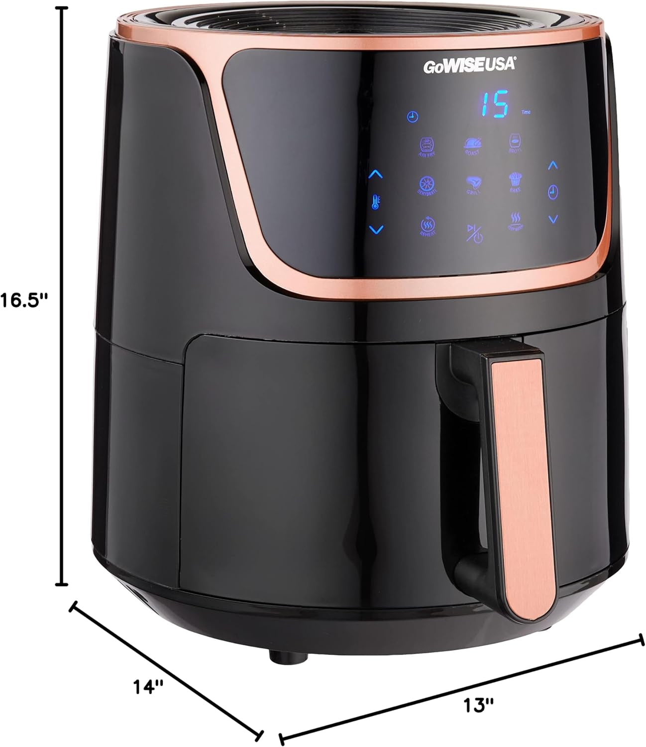 7-Quart Electric Air Fryer with Dehydrator & 3 Stackable Racks! - homecomforts1