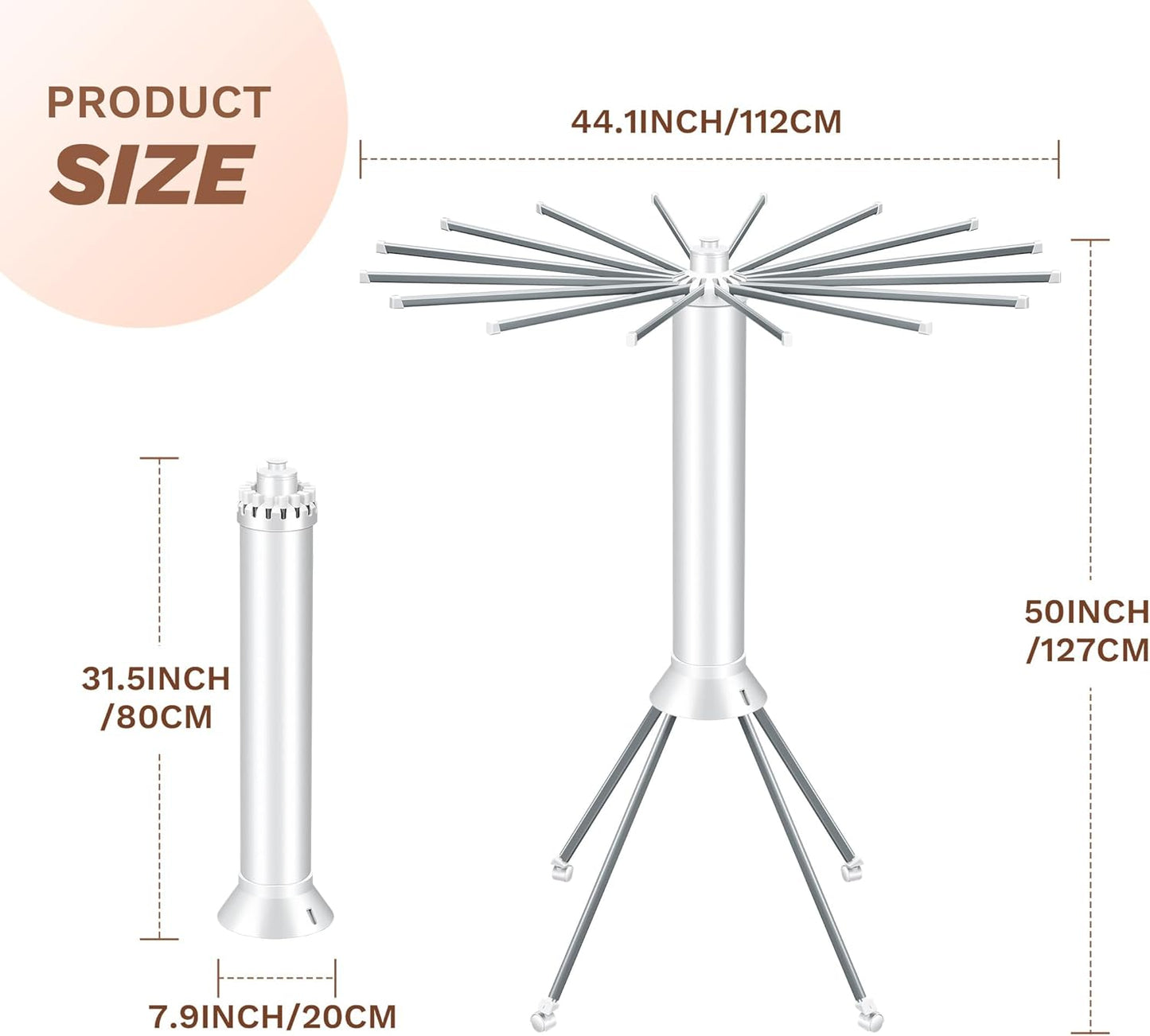 Foldable and Portable Tripod Drying Rack - homecomforts1