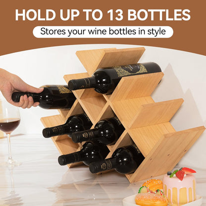 8+ Bottle Countertop Wine Rack - homecomforts1