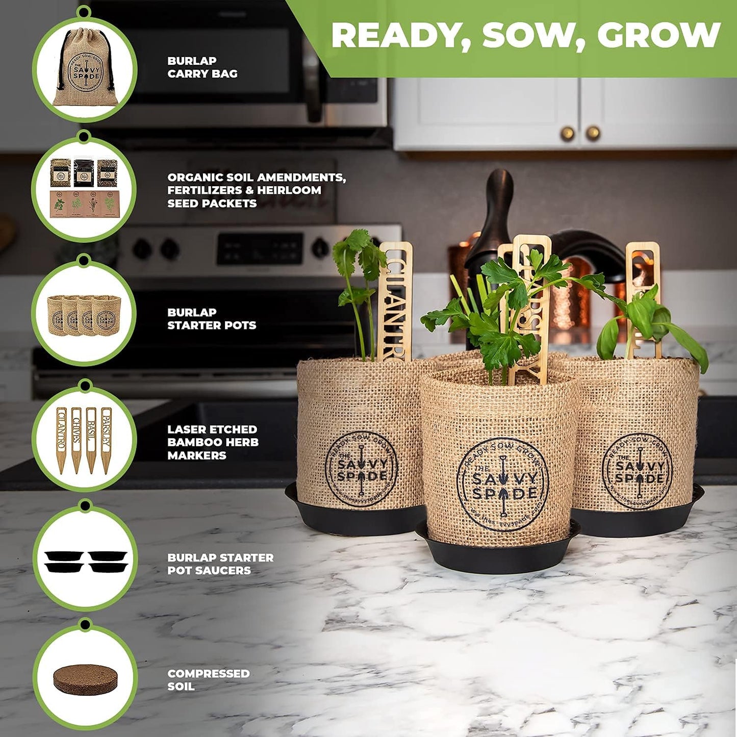 Indoor Herb Garden Starter Kit - homecomforts1