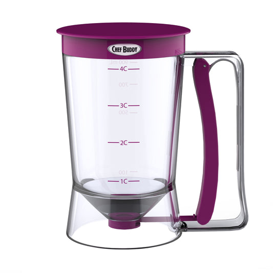 Pancake Batter Dispenser with Squeeze Handle for Batter, Purple - homecomforts1