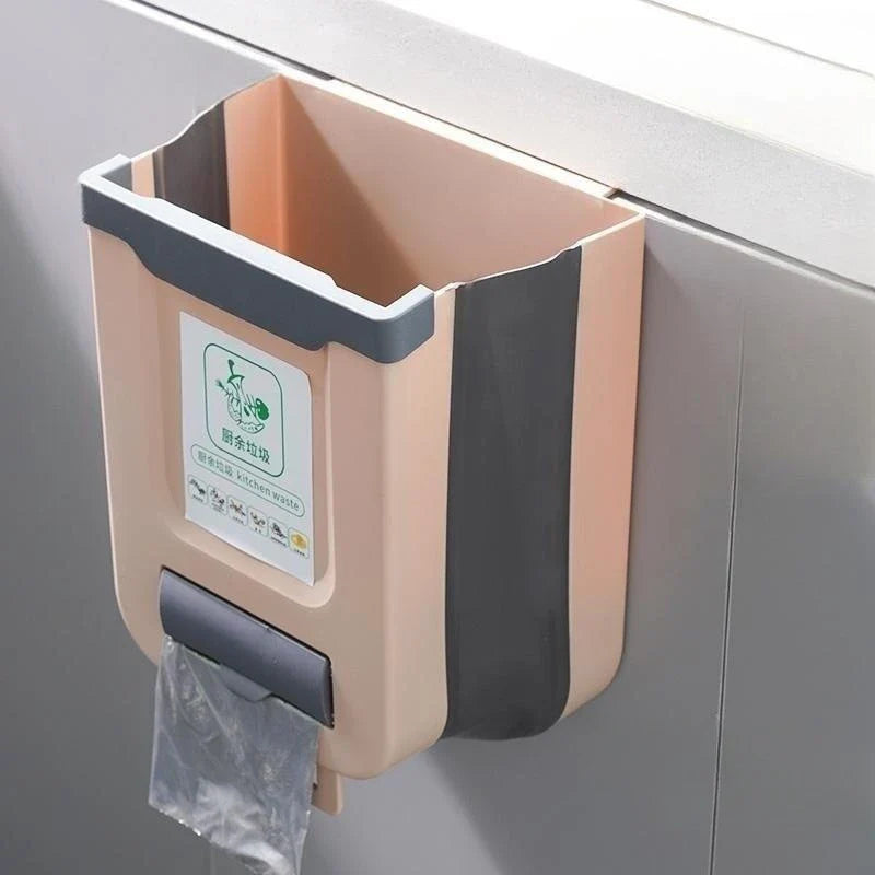 Portable hanging bin with a bag holder - homecomforts1