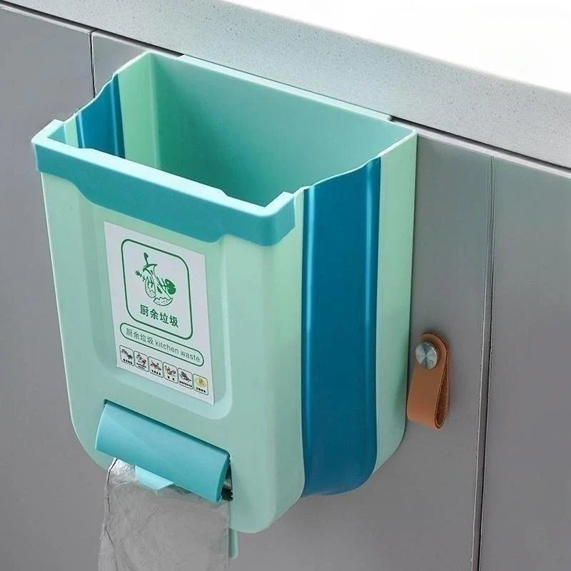 Portable hanging bin with a bag holder - homecomforts1