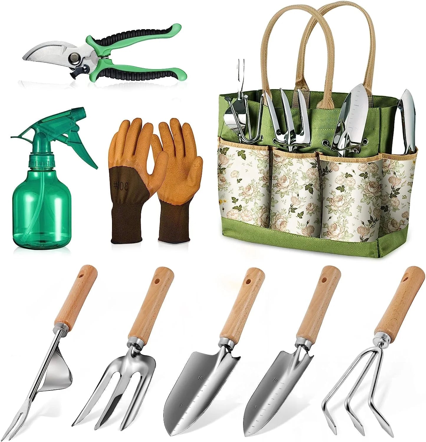 9 Piece Heavy Duty Gardening Hand Tools Set - homecomforts1