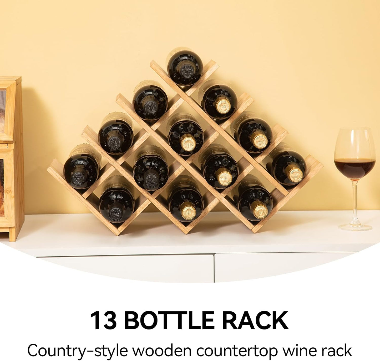 8+ Bottle Countertop Wine Rack - homecomforts1