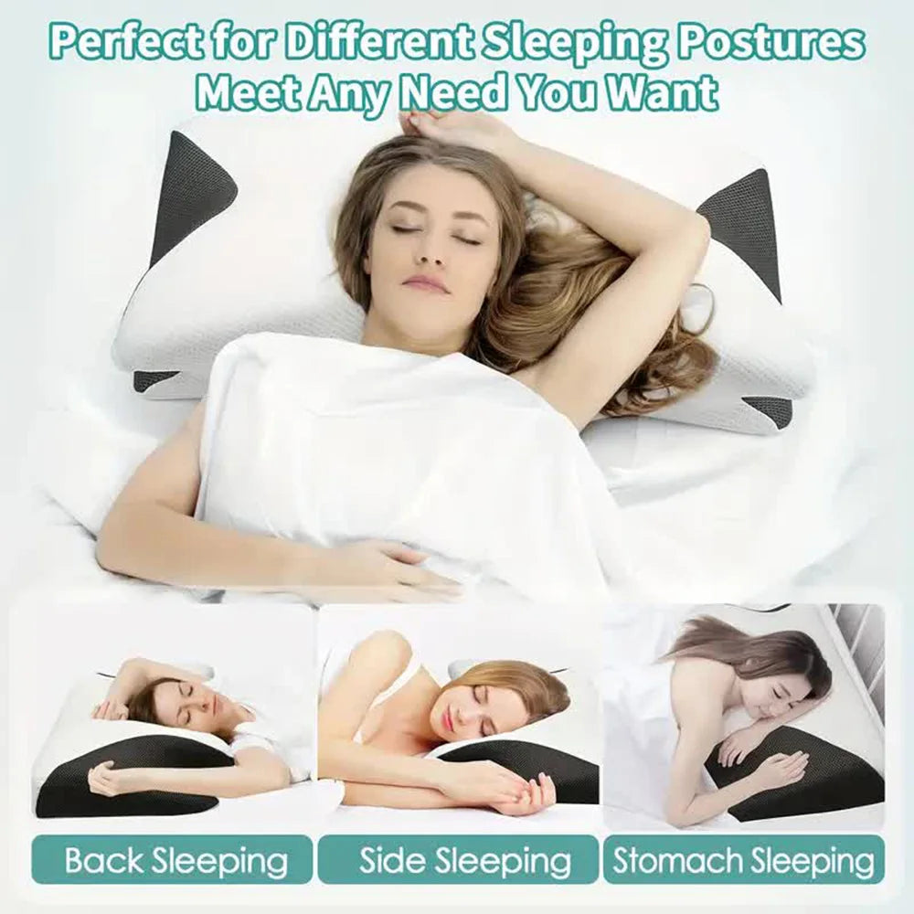 Butterfly Sleep Memory Neck Pillow - homecomforts1